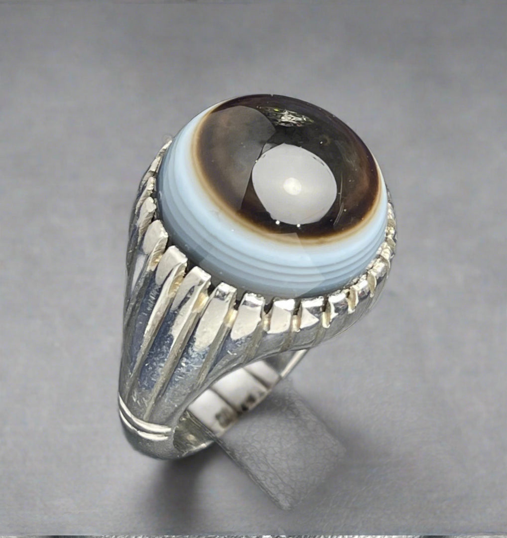 African Agate Ring