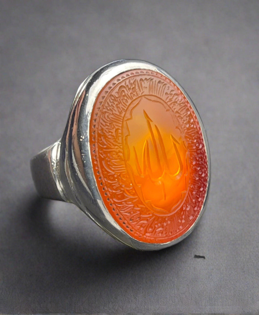 Ayat Al Kursi Engraved Yemeni ring