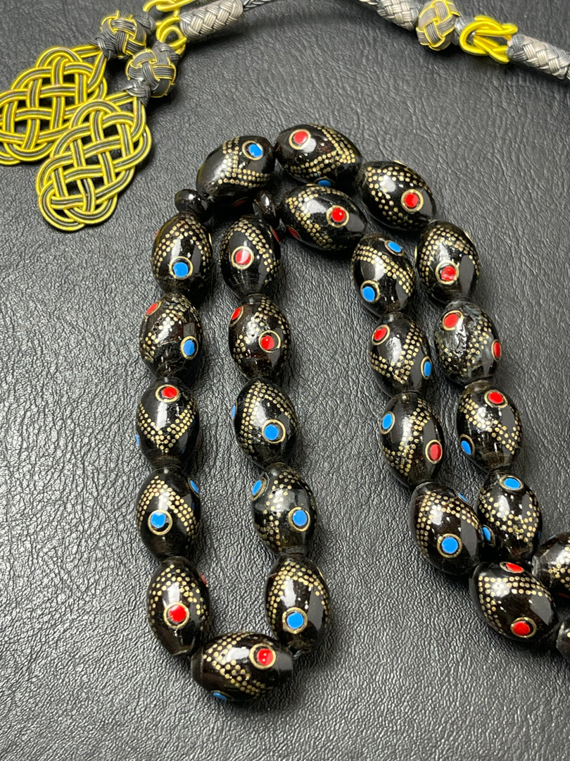 Black Coral Prayer Beads