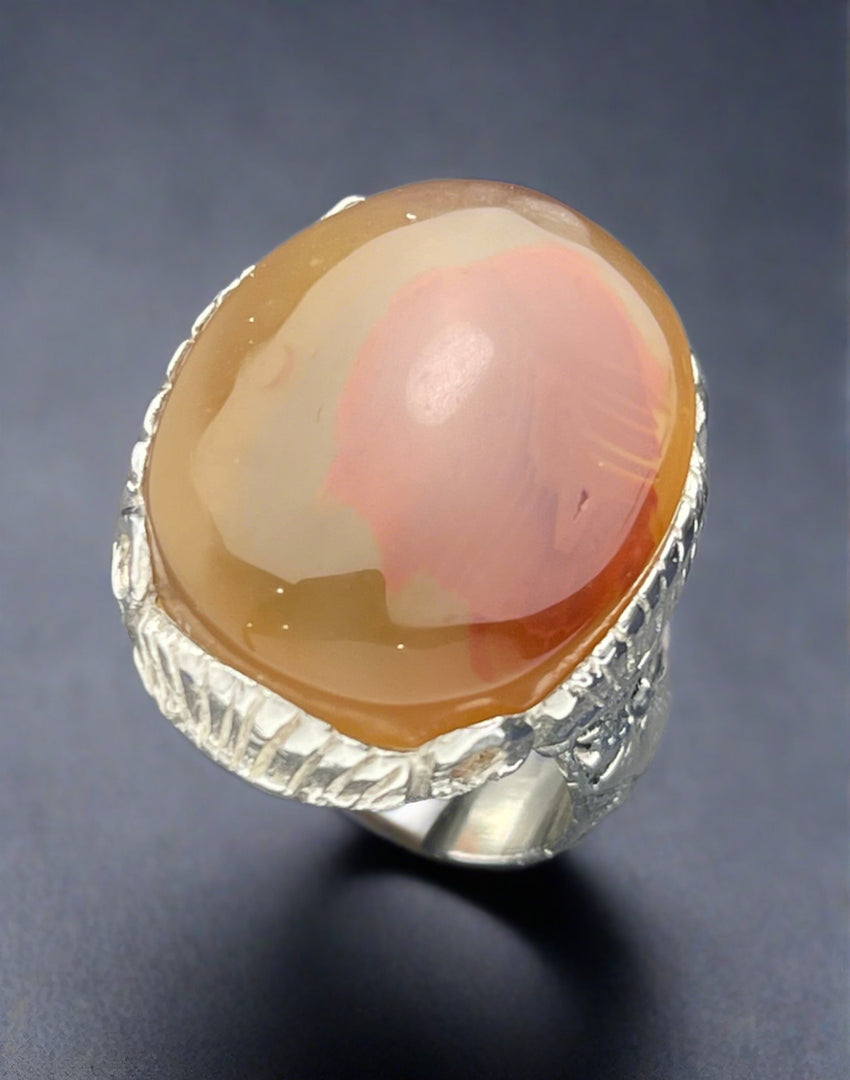 Yemeni Agate Ring