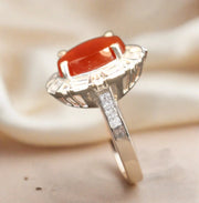 Women's Red Yemeni Agate Ring