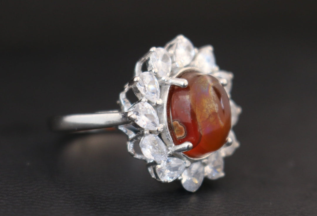 Women's Red Yemeni Agate Ring
