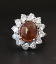 Women's Red Yemeni Agate Ring