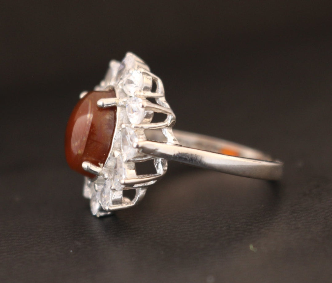 Women's Red Yemeni Agate Ring
