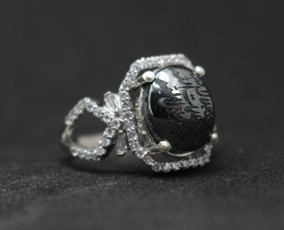 Women's Hematite Ring