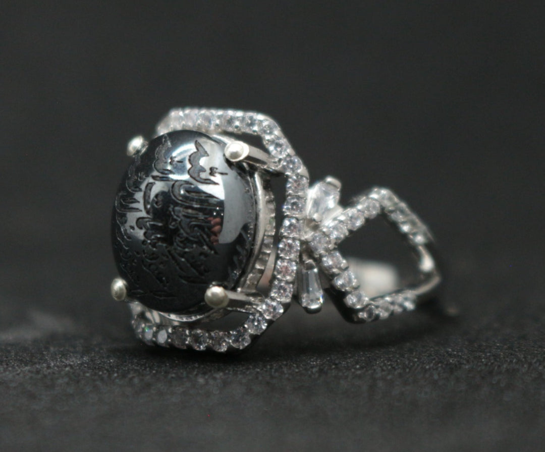 Women's Hematite Ring