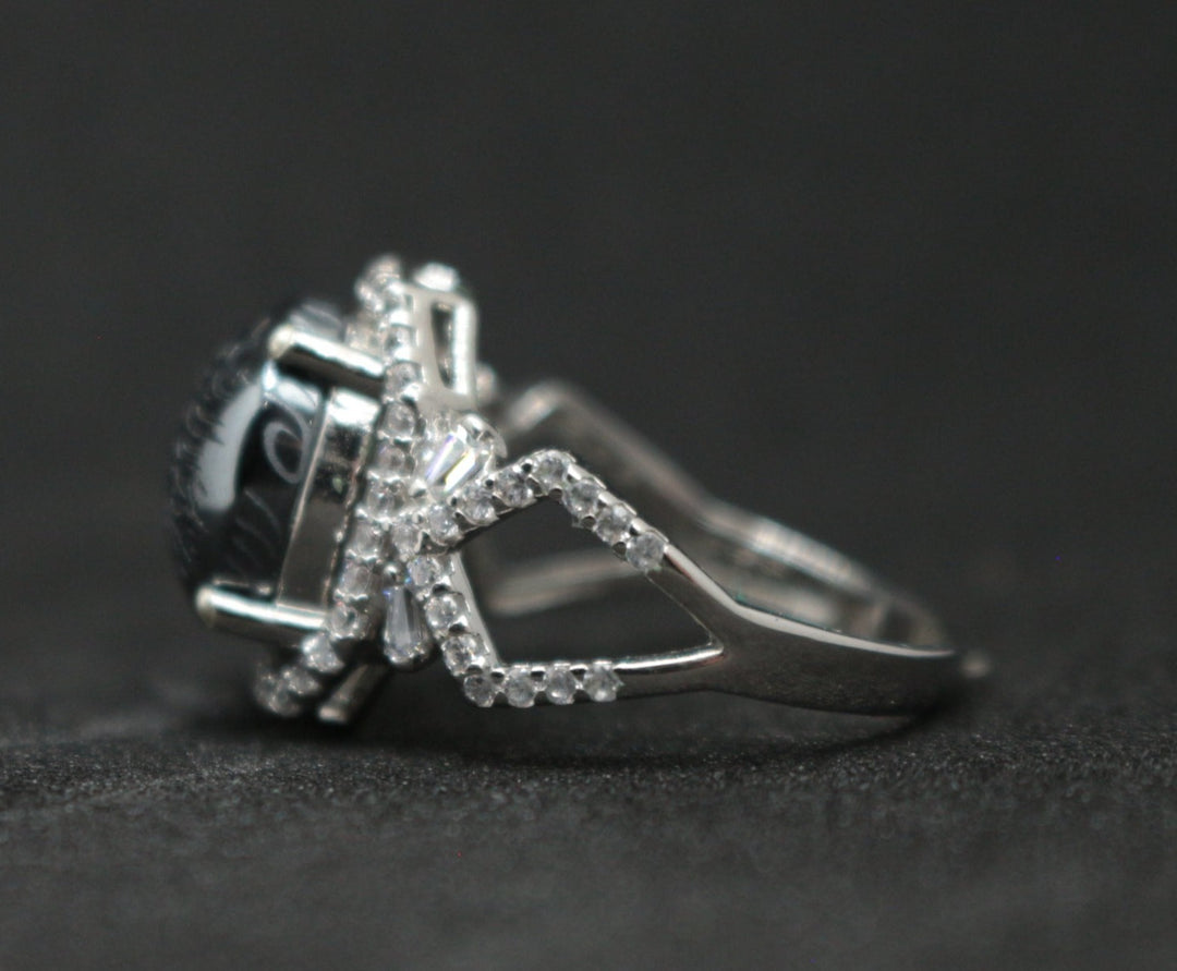 Women's Hematite Ring