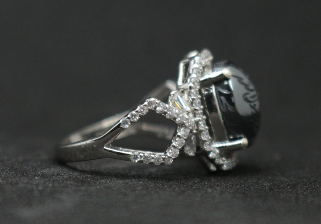 Women's Hematite Ring