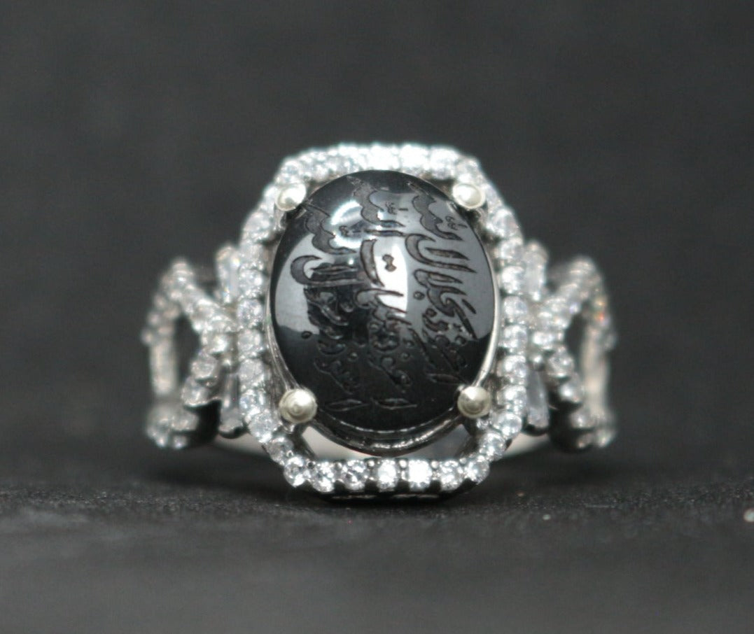 Women's Hematite Ring