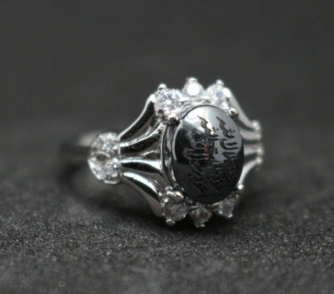 Women's Hematite Ring