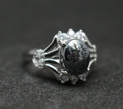 Women's Hematite Ring