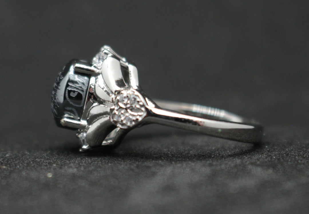 Women's Hematite Ring