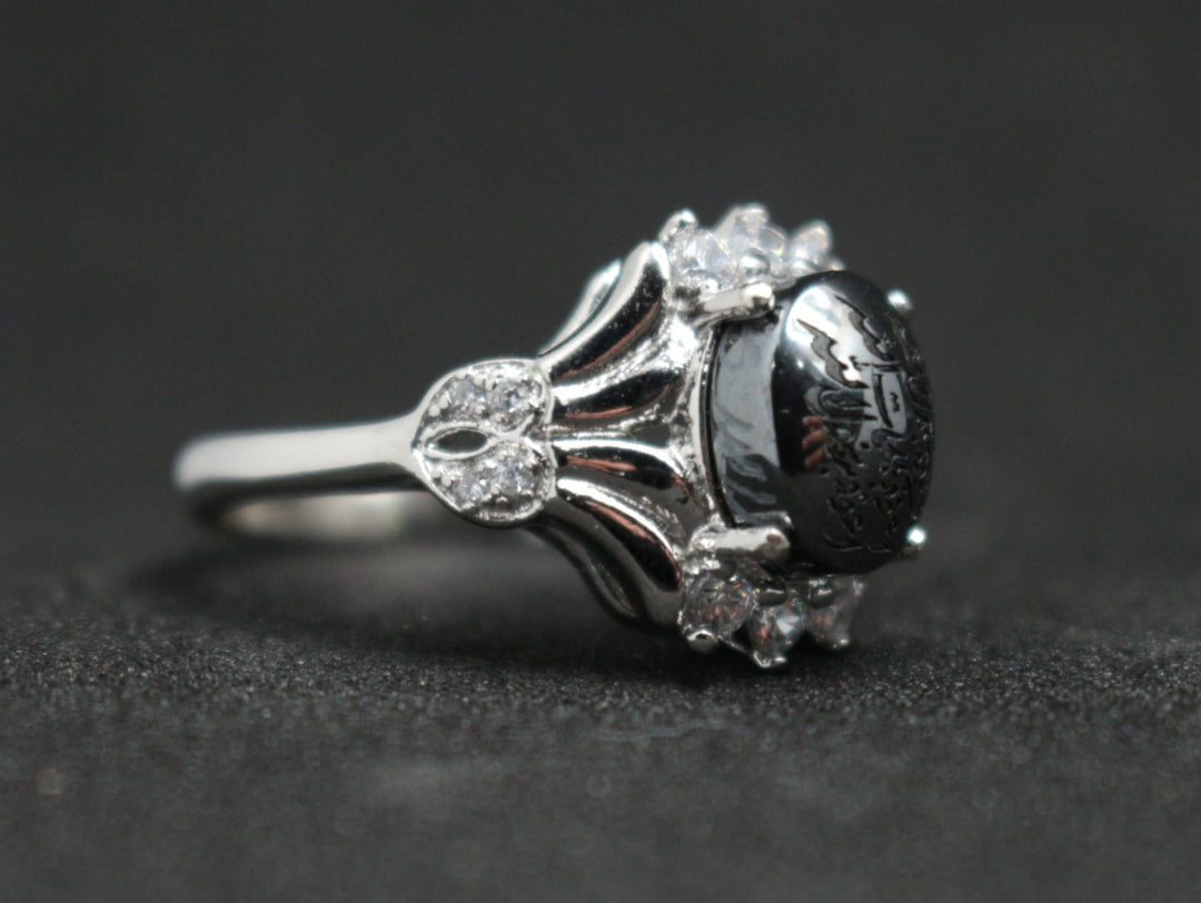 Women's Hematite Ring