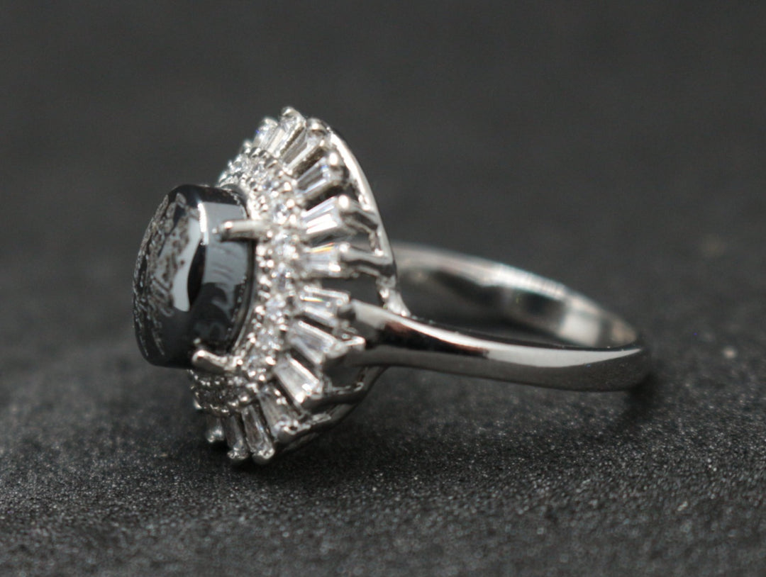 Women's Hematite Ring