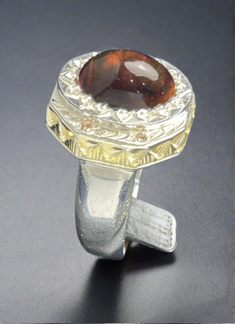 Black Opal Ring