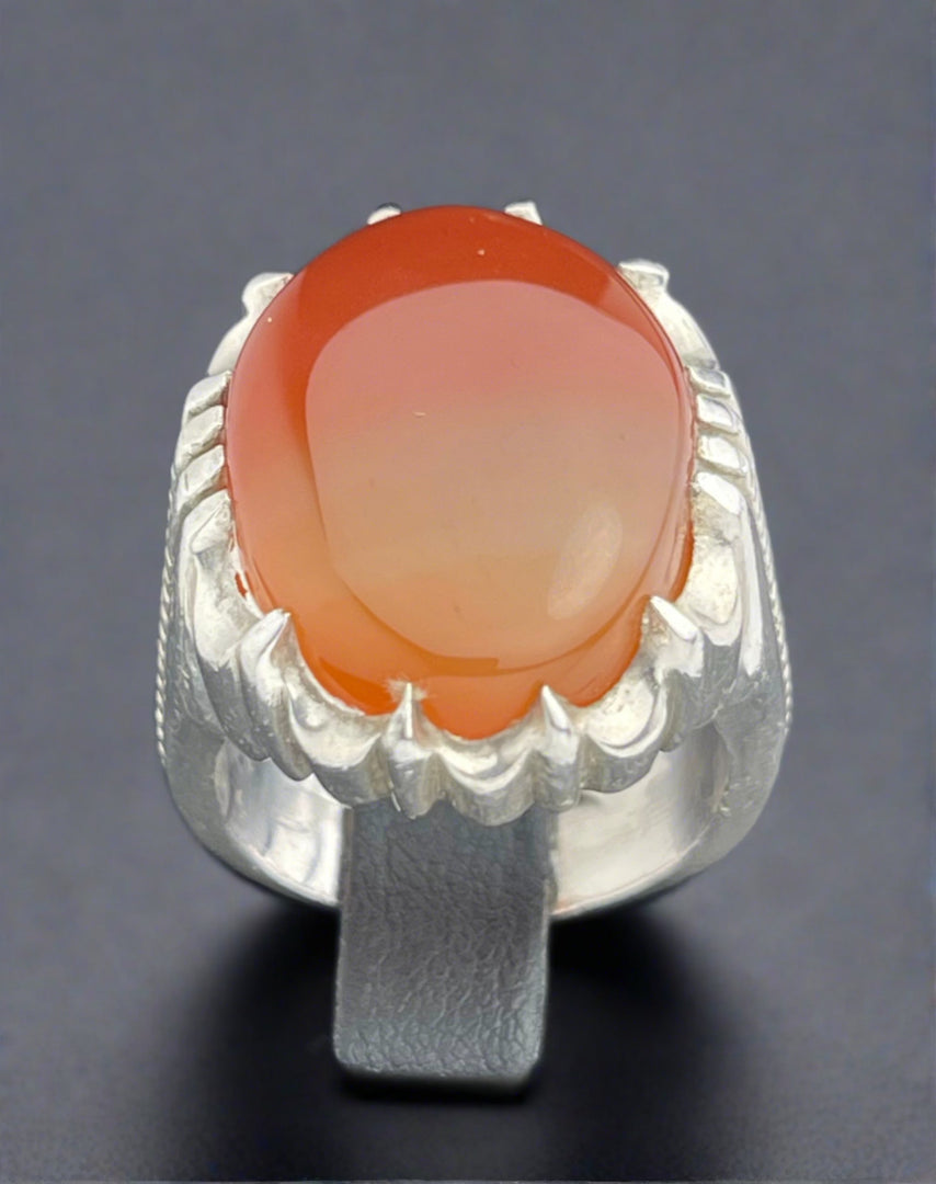 Yemeni Agate Ring