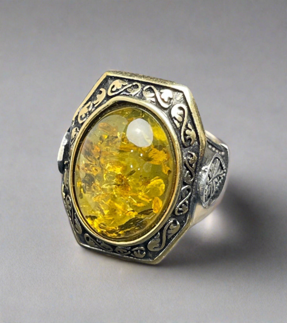 Russian Amber Ring