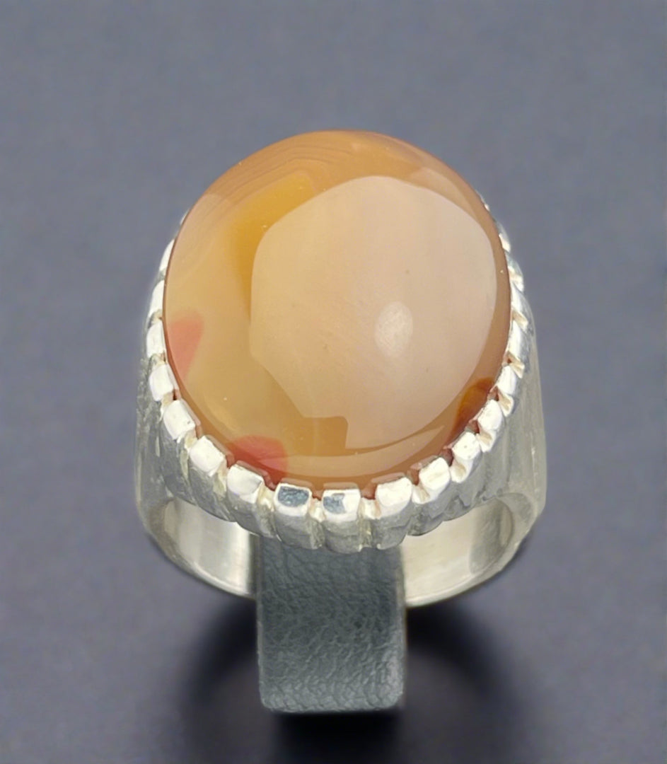 Yemeni Agate Ring