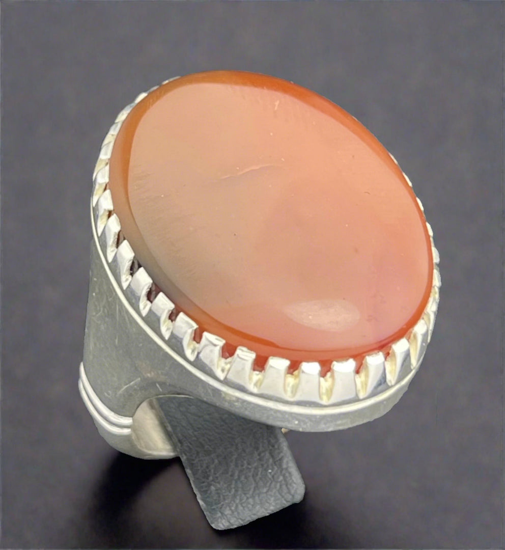 Yemeni Agate Ring