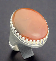 Yemeni Agate Ring