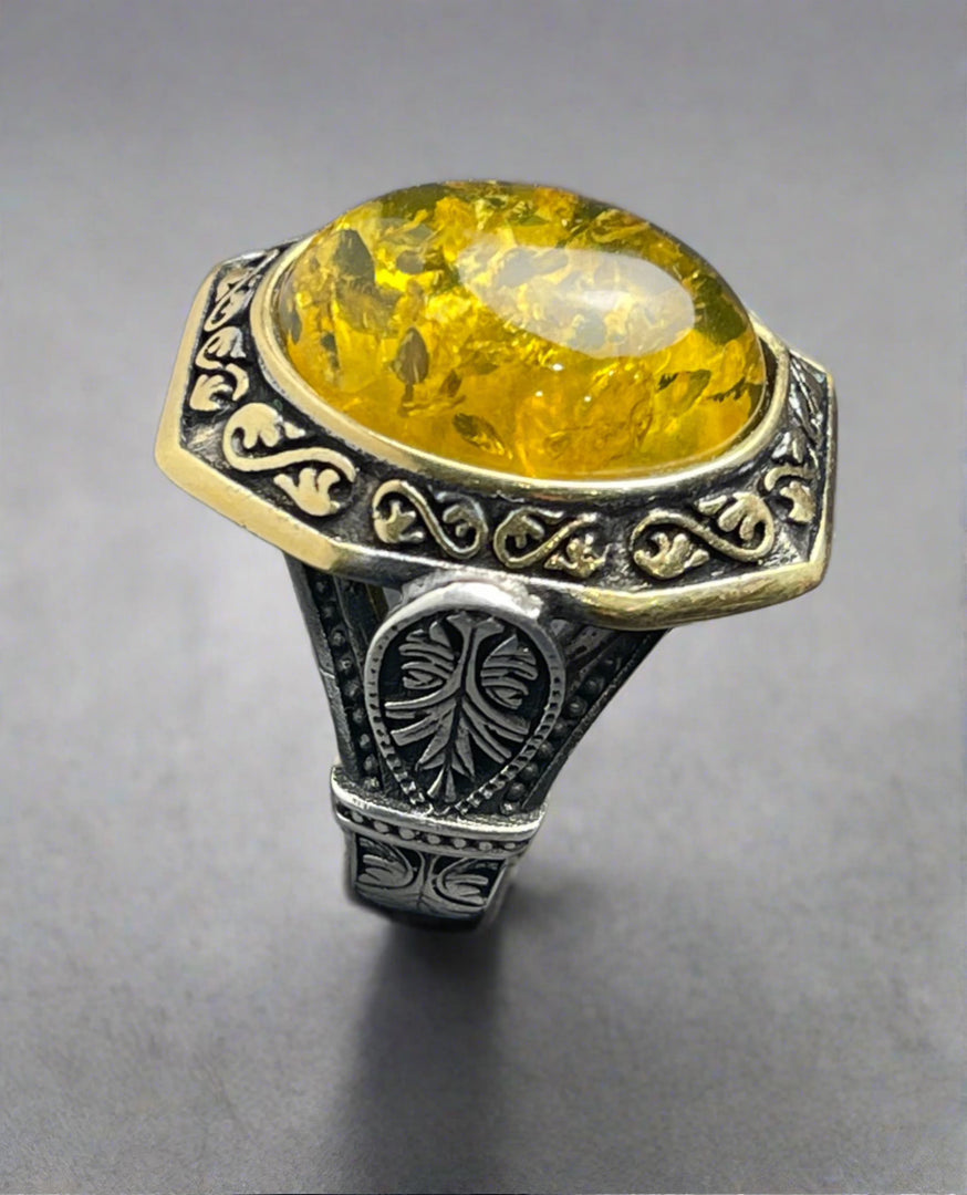 Russian Amber Ring