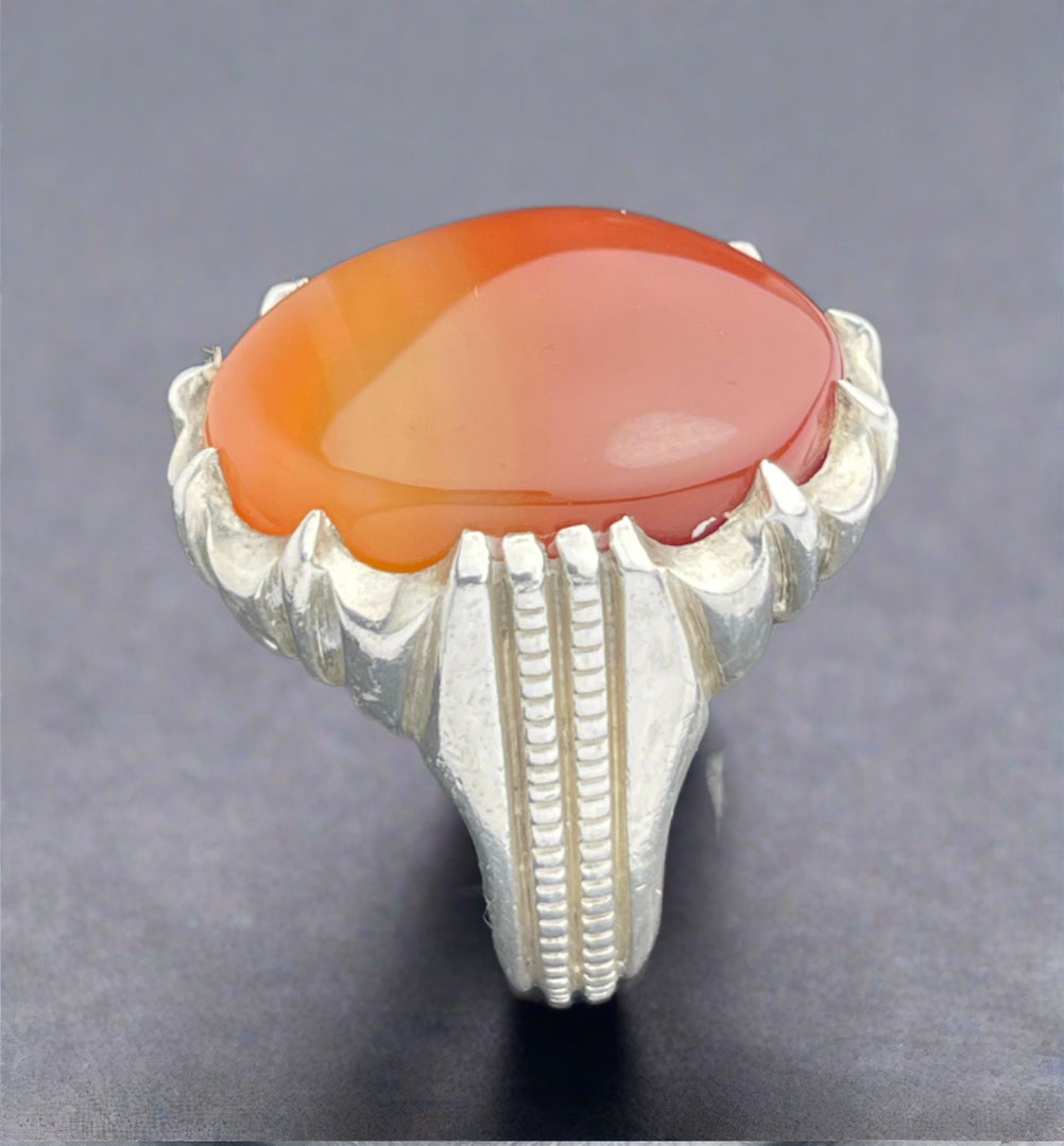 Yemeni Agate Ring