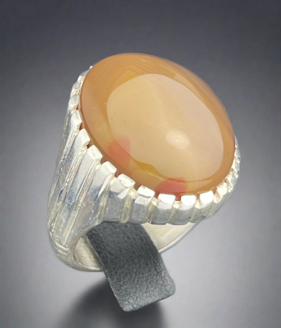 Yemeni Agate Ring
