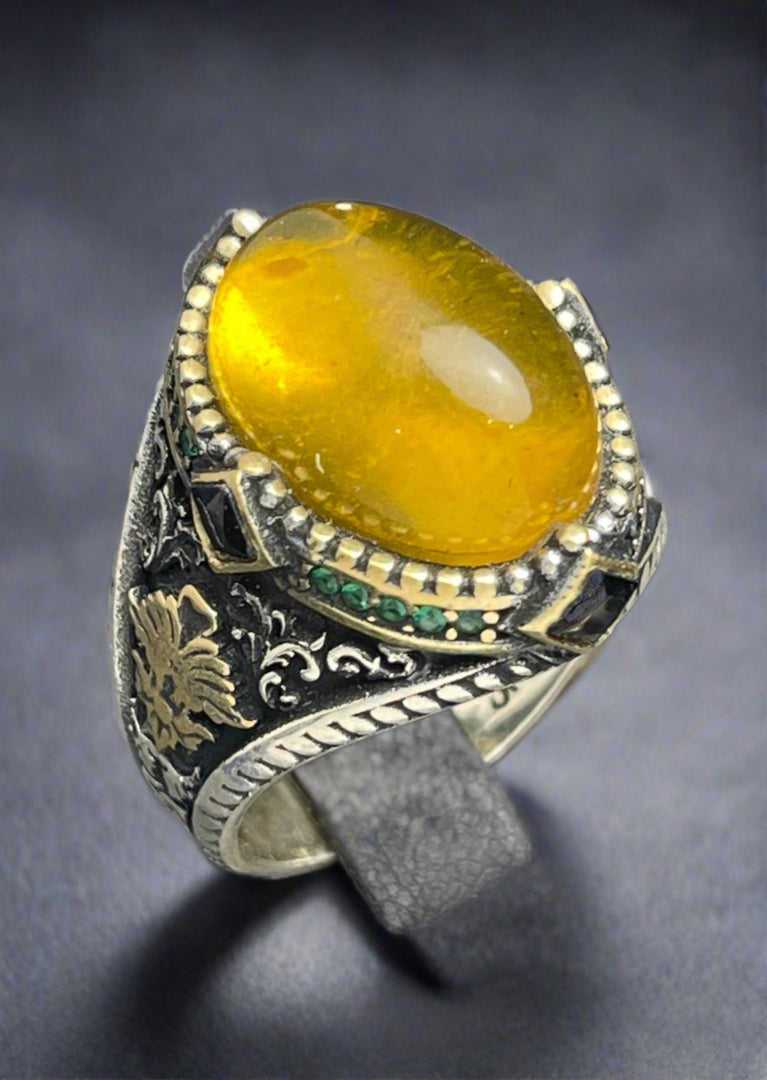 Natural Amber Ring