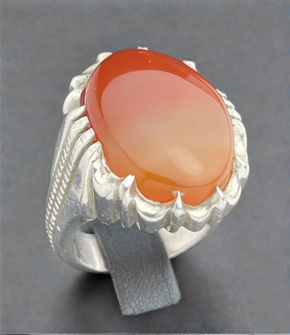 Yemeni Agate Ring
