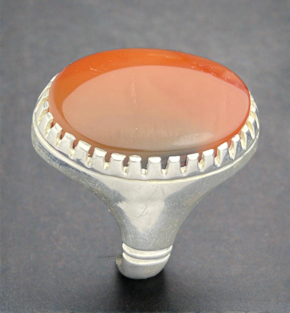 Yemeni Agate Ring