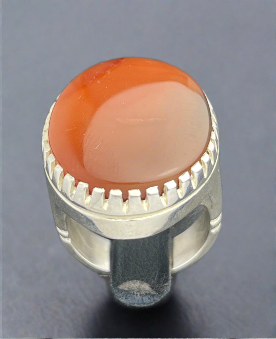 Yemeni Agate Ring