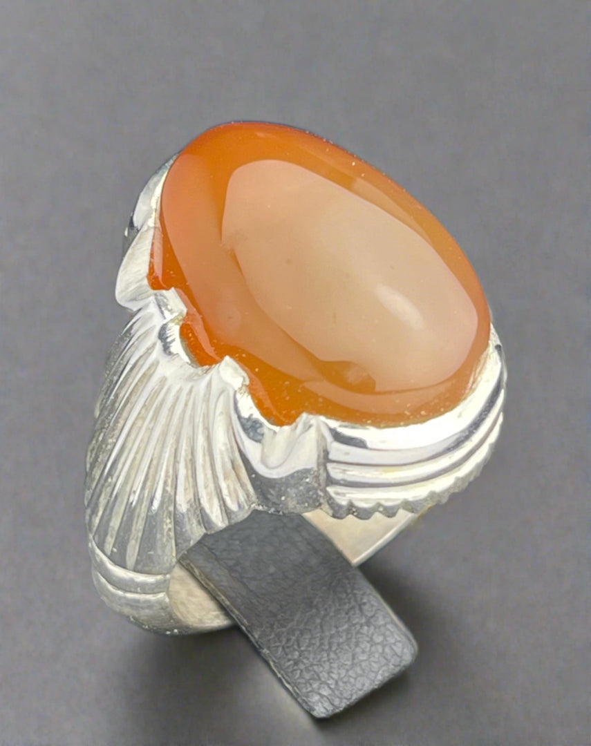 Yemeni Agate Ring