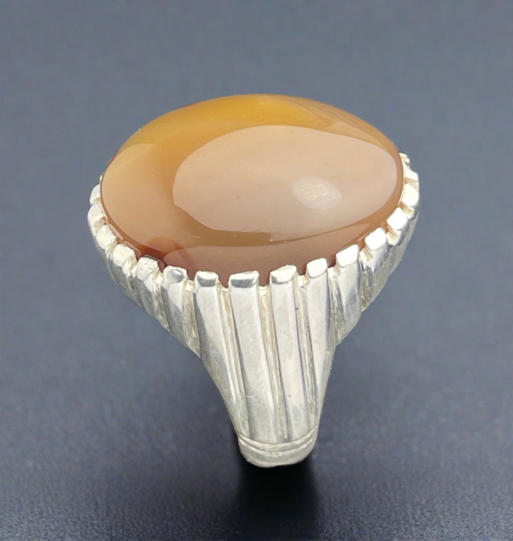 Yemeni Agate Ring