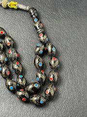 Black Coral Prayer Beads