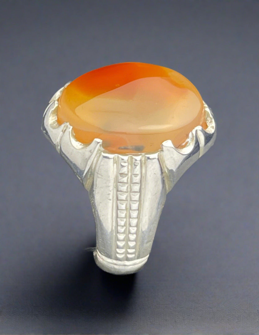 Yemeni Agate Ring