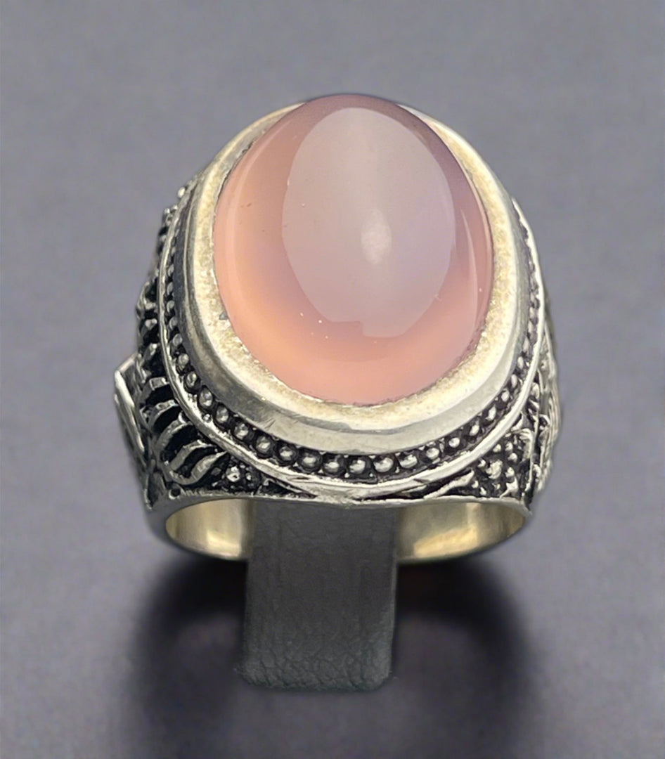 Purple Yemeni Agate Ring