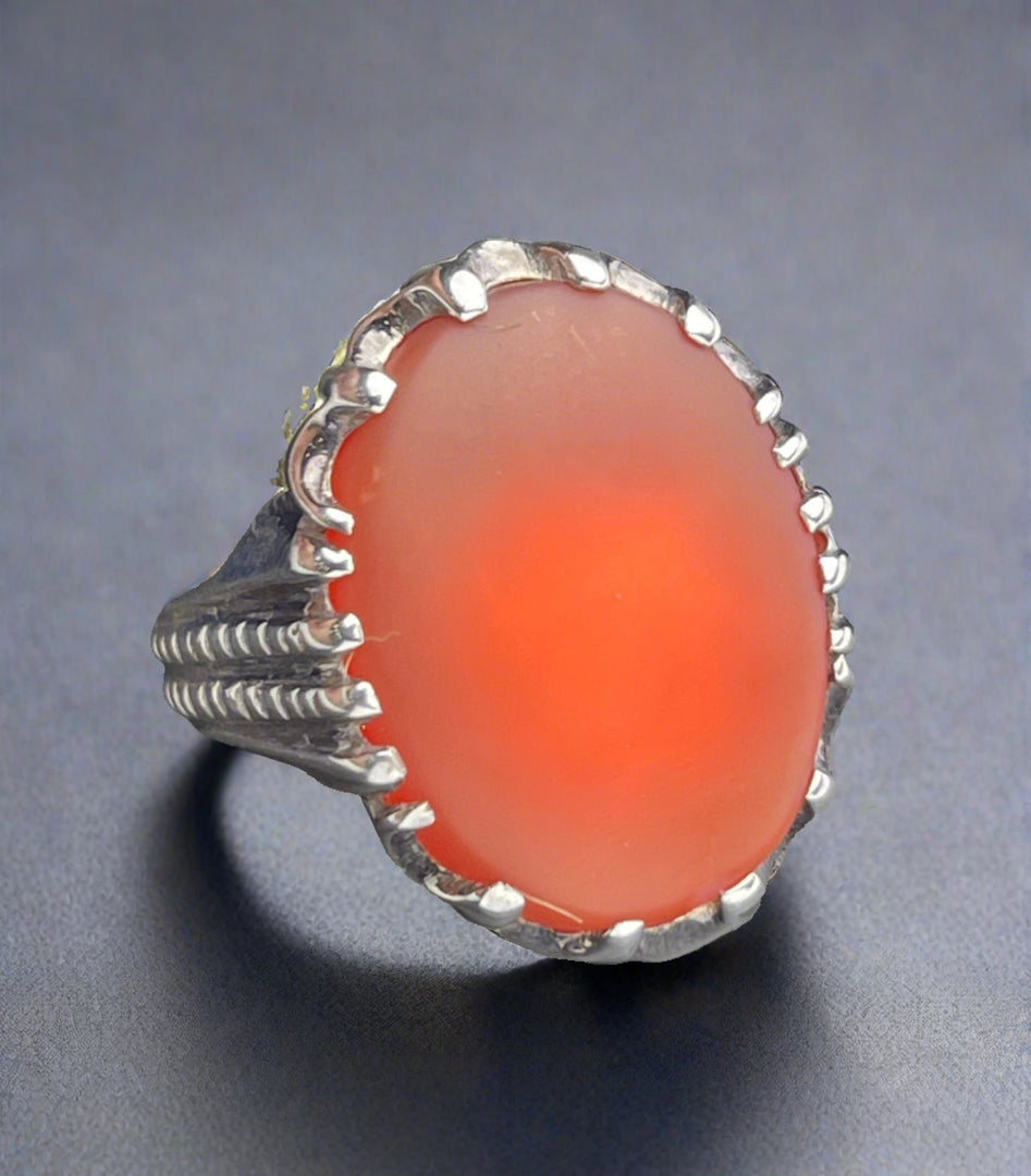 Yemeni Agate Ring